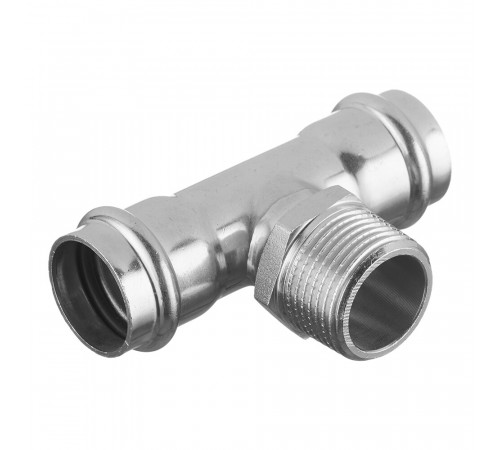 Тройник Valtec (VTi.933.I.280628) 28 мм х 1 НР(ш) х 28 мм нержавеющая сталь Тройник Valtec (VTi.933.I.280628) 28 мм х 1 НР(ш) х 28 мм нержавеющая сталь