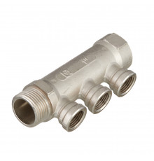 Коллектор Valtec 1 ВР(г) х 3 выхода 1/2 ВР(г) х 1 НР(ш) (VTc.550.N.0603)
