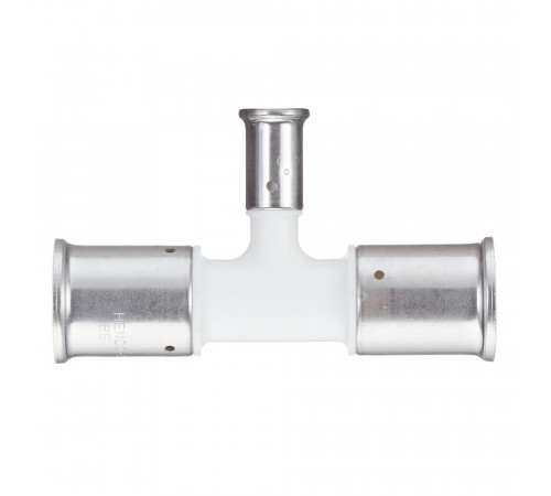 Тройник Henco (10PKW-321632) 32(пресс) х 16(пресс) х 32(пресс) белый PVDF Тройник Henco (10PKW-321632) 32(пресс) х 16(пресс) х 32(пресс) белый PVDF