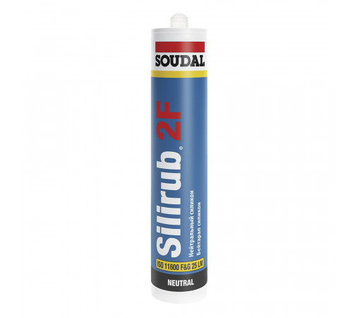 Герметик силиконовый нейтральный Soudal Silirub 2F белый 300 мл Герметик силиконовый нейтральный Soudal Silirub 2F белый 300 мл