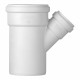 Тройник Pro Aqua Stilte Plus d110х58 мм 45° пластиковый шумопоглощающий для внутренней канализации