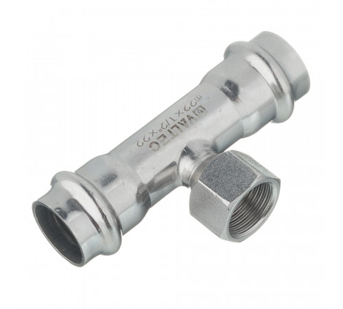 Тройник Valtec (VTi.932.I.220422) 22 мм х 1/2 ВР(г) х 22 мм нержавеющая сталь