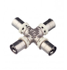Крестовина VALTEC (VTm.241.N.161616) 16(пресс) х 16(пресс) х 16(пресс) х 16(пресс)