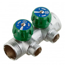 Коллектор Stout 1 ВР(г) х 2 выхода 1/2 НР(ш) х 1 НР(ш) регулирующий (SMB-6850-011202)