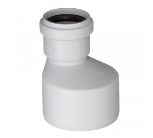 Переходник Pro Aqua Stilte Plus d110х58 мм пластиковый эксцентрический для внутренней канализации