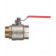 Кран шаровой латунный Valtec Base 2 ВР(г) х 2 НР(ш) ручка прямой (VT.215.N.09)