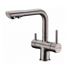 Смеситель для кухни WasserKraft графит с подключением к фильтру (A8027)
