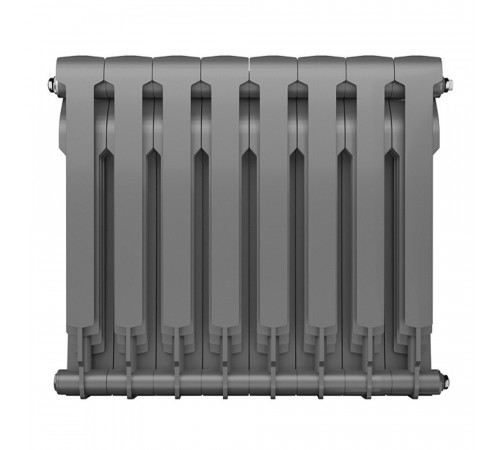 Радиатор биметаллический Royal Thermo BiLiner Silver Satin 500 мм 8 секций 1' боковое подключение серебро Радиатор биметаллический Royal Thermo BiLiner Silver Satin 500 мм 8 секций 1' боковое подключение серебро