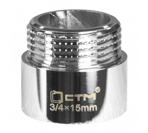 Удлинитель CTM 15 мм х 3/4 ВР(г) х 3/4 НР(ш) латунный (CREMF315) Удлинитель CTM 15 мм х 3/4 ВР(г) х 3/4 НР(ш) латунный (CREMF315)