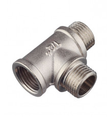 Тройник Valtec 1/2 ВР(г) х 1/2 НР(ш) х 1/2 НР(ш) латунный (VTr.133.N.0004)