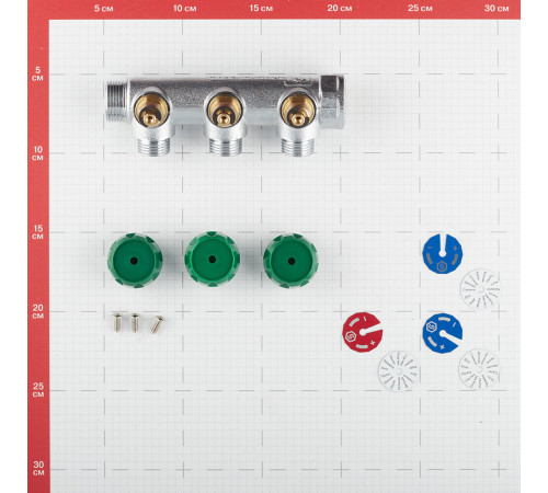 Коллектор Stout 3/4 ВР(г) х 3 выхода 1/2 НР(ш) х 3/4 НР(ш) регулирующий (SMB-6850-341203) Коллектор Stout 3/4 ВР(г) х 3 выхода 1/2 НР(ш) х 3/4 НР(ш) регулирующий (SMB-6850-341203)
