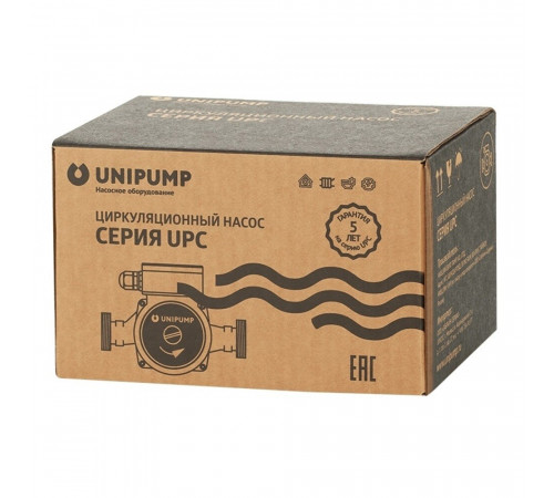 Циркуляционный насос для систем отопления UNIPUMP UPC 32-120 DN32 подъем 12 м 220 мм с гайками (79285) Циркуляционный насос для систем отопления UNIPUMP UPC 32-120 DN32 подъем 12 м 220 мм с гайками (79285)