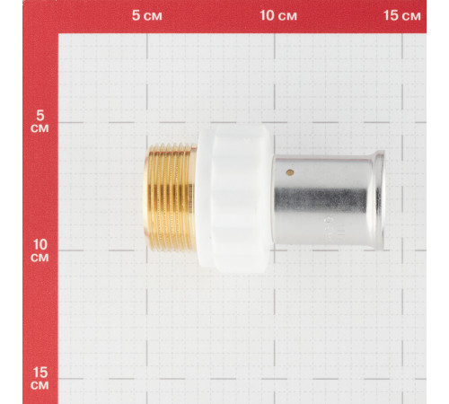 Муфта Henco (17PKW-3207) 32(пресс) х 1 1/4 НР(ш) белая PVDF Муфта Henco (17PKW-3207) 32(пресс) х 1 1/4 НР(ш) белая PVDF