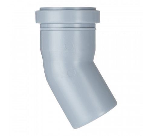 Отвод Valfex d50 мм 30° пластиковый для внутренней канализации Отвод Valfex d50 мм 30° пластиковый для внутренней канализации