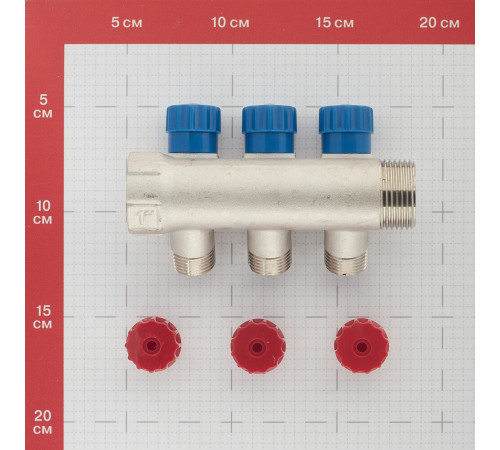 Коллектор Valtec 1 ВР(г) х 3 выхода 1/2 НР(ш) х 1 НР(ш) регулируемый (VTc.560.N.0603) Коллектор Valtec 1 ВР(г) х 3 выхода 1/2 НР(ш) х 1 НР(ш) регулируемый (VTc.560.N.0603)