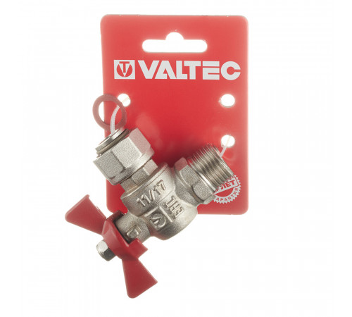 Кран шаровой латунный Valtec Base 1/2 ВР(г) х 1/2 НР(ш) бабочка с накидной гайкой угловой (VT.267.N.0404) Кран шаровой латунный Valtec Base 1/2 ВР(г) х 1/2 НР(ш) бабочка с накидной гайкой угловой (VT.267.N.0404)