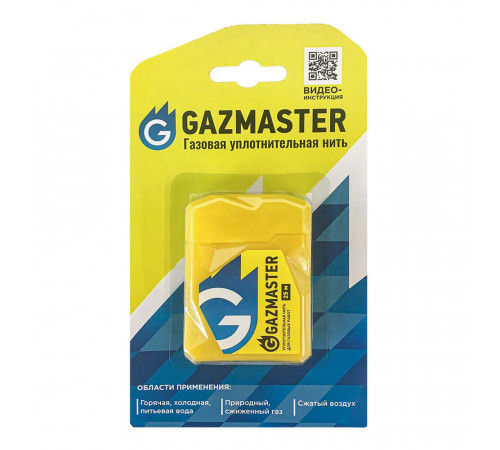 Нить для герметизации резьбы Gazmaster полимерная 25 м Нить для герметизации резьбы Gazmaster полимерная 25 м