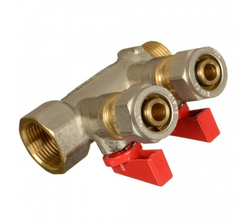 Коллектор Terma 3/4 ВР(г) х 2 выхода 16 обж(ц) х 3/4 НР(ш) с шаровыми кранами (35991) Коллектор Terma 3/4 ВР(г) х 2 выхода 16 обж(ц) х 3/4 НР(ш) с шаровыми кранами (35991)
