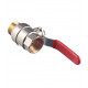 Кран шаровой латунный Valtec Base 3/4 ВР(г) х 3/4 НР(ш) ручка прямой (VT.215.N.05)