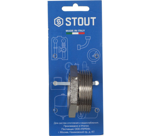 Футорка Stout 1 1/2 НР(ш) х 1 1/4 ВР(г) латунная (SFT-0029-112114) Футорка Stout 1 1/2 НР(ш) х 1 1/4 ВР(г) латунная (SFT-0029-112114)
