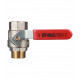 Кран шаровой латунный Valtec Base 3/4 ВР(г) х 3/4 НР(ш) ручка прямой (VT.215.N.05)