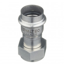 Соединитель VALTEC (VTi.908.I.002205) 22 мм х 3/4 ВР(г) нержавеющая сталь с накидной гайкой