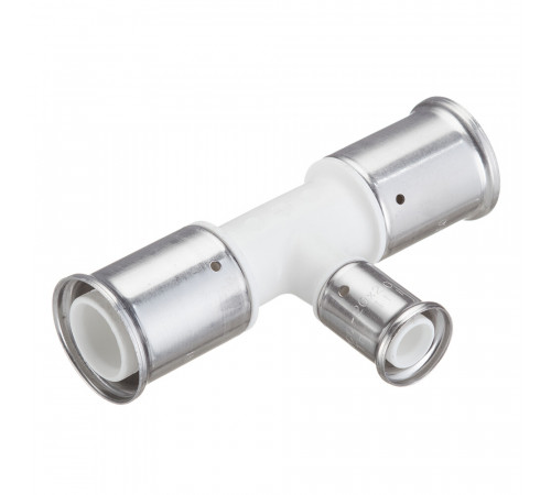 Тройник Henco (10PKW-322032) 32(пресс) х 20(пресс) х 32(пресс) белый PVDF