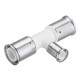 Тройник Henco (10PKW-322032) 32(пресс) х 20(пресс) х 32(пресс) белый PVDF
