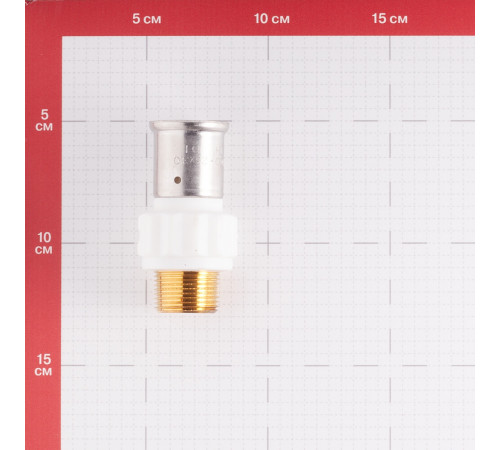 Муфта Henco (17PKW-2605) 26(пресс) х 3/4 НР(ш) PVDF белая Муфта Henco (17PKW-2605) 26(пресс) х 3/4 НР(ш) PVDF белая