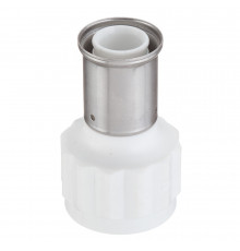 Муфта Henco (18PKW-3207) 32(пресс) х 1 1/4 ВР(г) белая PVDF
