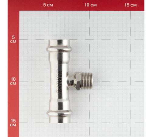 Тройник Valtec (VTi.933.I.220422) 22 мм х 1/2 НР(ш) х 22 мм нержавеющая сталь Тройник Valtec (VTi.933.I.220422) 22 мм х 1/2 НР(ш) х 22 мм нержавеющая сталь