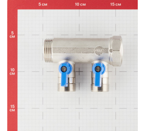 Коллектор Henco 1 ВР(г) х 2 выхода 3/4 НР(ш) ЕК х 1 НР(ш) с шаровыми кранами (VB060502-BLAUW) Коллектор Henco 1 ВР(г) х 2 выхода 3/4 НР(ш) ЕК х 1 НР(ш) с шаровыми кранами (VB060502-BLAUW)