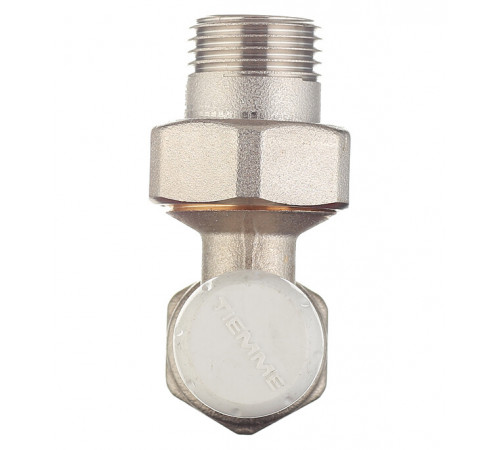 Клапан запорный угловой Tiemme 1/2 НР(ш) х 1/2 ВР(г) для радиатора (3230001) Клапан запорный угловой Tiemme 1/2 НР(ш) х 1/2 ВР(г) для радиатора (3230001)