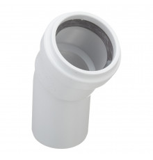 Отвод Pro Aqua Stilte Plus d58 мм 30° пластиковый шумопоглощающий для внутренней канализации