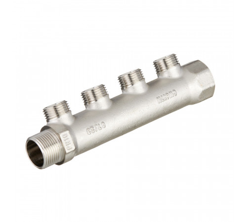 Коллектор Valtec 3/4 ВР(г) х 4 выхода 1/2 НР(ш) х 3/4 НР(ш) (VTc.500.N.0504) Коллектор Valtec 3/4 ВР(г) х 4 выхода 1/2 НР(ш) х 3/4 НР(ш) (VTc.500.N.0504)