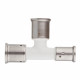 Тройник Henco (11PKW-262620) 26(пресс) х 26(пресс) х 20(пресс) PVDF белый
