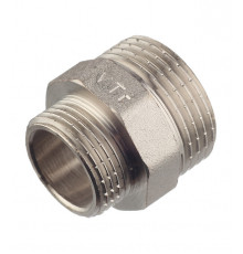 Ниппель переходной Valtec 1 НР(ш) х 3/4 НР(ш) латунный (VTr.580.N.0605)