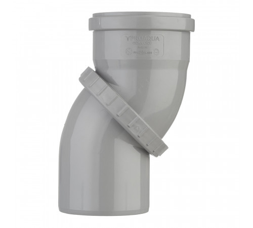 Отвод Pro Aqua Comfort d110 мм пластиковый поворотный для внутренней канализации (1011087T)