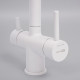 Смеситель для кухни WasserKraft белый с подключением к фильтру однорычажный (A8357)