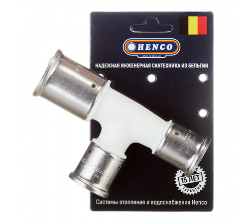 Тройник Henco (11PKW-322626) 32(пресс) х 26(пресс) х 26(пресс) белый PVDF Тройник Henco (11PKW-322626) 32(пресс) х 26(пресс) х 26(пресс) белый PVDF