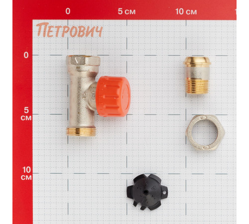 Клапан регулирующий Тесе 1/2 НР(ш) х 1/2 ВР(г) для радиатора (8740431) Клапан регулирующий Тесе 1/2 НР(ш) х 1/2 ВР(г) для радиатора (8740431)