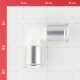 Угол Henco (1PKW-3232) 32(пресс) х 32(пресс) белый PVDF