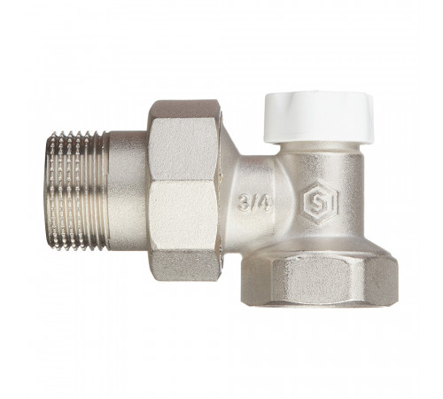 Клапан запорный угловой Stout 3/4 НР(ш) х 3/4 ВР(г) для радиатора (SVL-1156-000020) Клапан запорный угловой Stout 3/4 НР(ш) х 3/4 ВР(г) для радиатора (SVL-1156-000020)