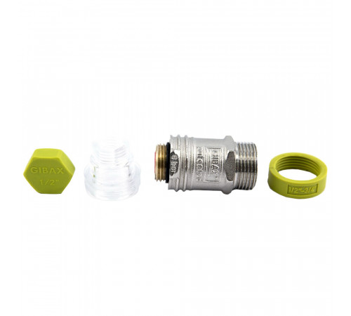 Компенсатор гидроударов Gibax 3/4 НР(ш) х 1/2 ВР(г) 8 бар (G0010) Компенсатор гидроударов Gibax 3/4 НР(ш) х 1/2 ВР(г) 8 бар (G0010)
