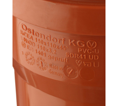 Тройник Ostendorf KGEA d110 мм 45° пластиковый для наружной канализации (220300) Тройник Ostendorf KGEA d110 мм 45° пластиковый для наружной канализации (220300)