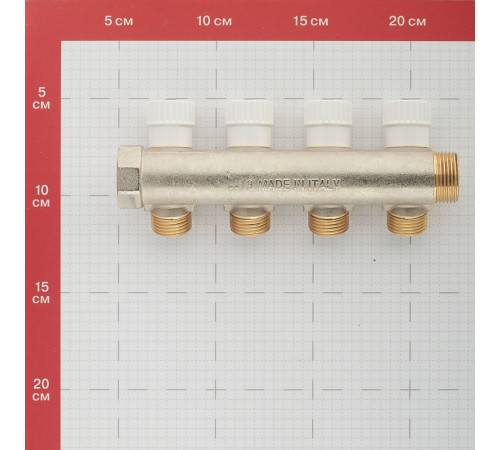 Коллектор Stout 3/4 ВР(г) х 4 выхода 1/2 НР(ш) х 3/4 НР(ш) регулируемый (SMB 6851 341204) Коллектор Stout 3/4 ВР(г) х 4 выхода 1/2 НР(ш) х 3/4 НР(ш) регулируемый (SMB 6851 341204)