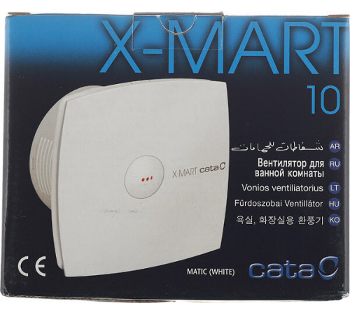 Вентилятор осевой Cata X-Mart 10 150х150 мм d100 мм слоновая кость Вентилятор осевой Cata X-Mart 10 150х150 мм d100 мм слоновая кость