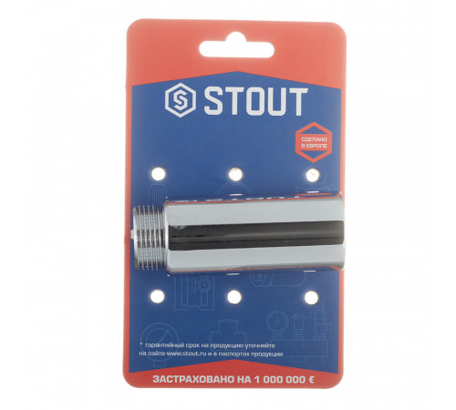 Удлинитель Stout 70 мм 3/4 ВР(г) х 3/4 НР(ш) хром латунный (SFT-0002-003470) Удлинитель Stout 70 мм 3/4 ВР(г) х 3/4 НР(ш) хром латунный (SFT-0002-003470)