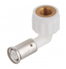 Угол Henco (6PKW-1603) 16(пресс) х 3/8 ВР(г) PVDF белый