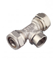 Тройник VALTEC (VTm.332.N.200420) 20 обж(ц) х 1/2 ВР(г) х 20 обж(ц)